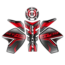 SEFIS TankPad set MT-09 Tracer red SEFIS TankPad set MT-09 Tracer red