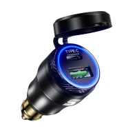 SEFIS 2x USB socket - charger DIN HELLA QC 3.0 USB-A USB-C