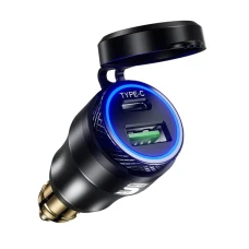 SEFIS 2x USB socket - charger DIN HELLA QC 3.0 USB-A USB-C SEFIS 2x USB socket - charger DIN HELLA QC 3.0 USB-A USB-C