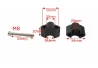 SEFIS Arc 20 handlebar riser moves up black for a motorcycle
