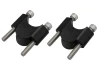 SEFIS Arc 30 handlebar riser moves up black for a motorcycle