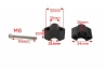 SEFIS Arc 30 handlebar riser moves up black for a motorcycle