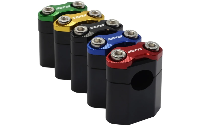 SEFIS Arc 35 handlebar risers 22mm for a motorcycle