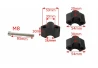 SEFIS Arc 50 handlebar riser moves up black for a motorcycle