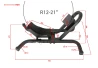 SEFIS C18 motorcycle wheel chock for a motorcycle