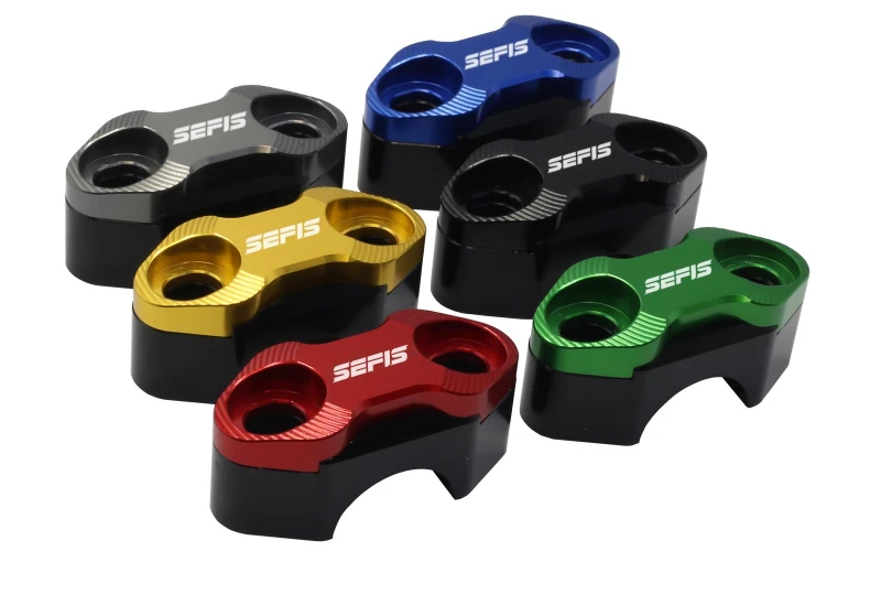 SEFIS CNC Handlebar Riser Mount Holder Clamp 22mm for a motorcycle