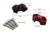 SEFIS CNC Handlebar Riser Mount Holder Clamp 22mm for a motorcycle