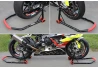 SEFIS D18 universal rear motorcycle stand - red - paddle for a motorcycle