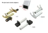 SEFIS D20U foldable movable universal rear paddock stand for a motorcycle