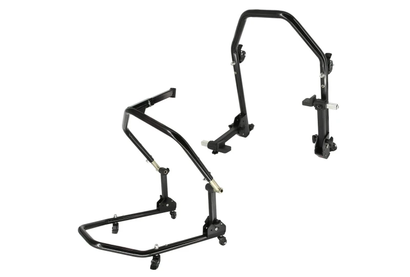 SEFIS D20U foldable movable paddock stands front head lift and rear set for a motorcycle