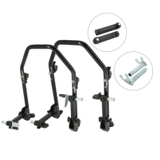SEFIS D20U foldable mobile motorcycle stand front and rear set Pin / Hook