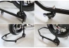 SEFIS D20U foldable movable universal rear paddock stand - paddles for a motorcycle