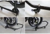 SEFIS D20U foldable mobile motorcycle stand front and rear set Fork / Hook for a motorcycle
