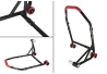 SEFIS D22 single left-sided swing arm rear paddock stand with 40.5 mm adapter for a motorcycle