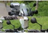SEFIS Enduro double-sided folding mirrors for BMW R1200GS for a motorcycle