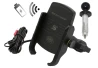 SEFIS EW 2 phone holder with wireless charging S-Ball adapter for a motorcycle