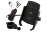 SEFIS EW phone holder with wireless charging and clamp for a motorcycle
