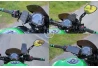 SEFIS EW phone holder with wireless charging and clamp for a motorcycle