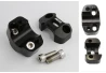 SEFIS Flat 22 handlebar riser 28,6mm - black for a motorcycle