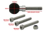 SEFIS I-ball adapter M8 for a motorcycle