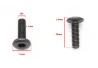 SEFIS Allen screw M5 x 20mm x 1mm - flat head for a motorcycle