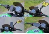 SEFIS L leg adapter under mirror / for holders with 22mm sockets for a motorcycle