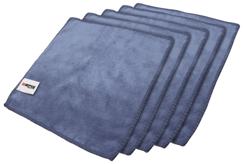 SEFIS microfiber cleaning cloth 5pcs GMS450 25*25cm grey for the car