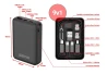 SEFIS mini power bank 5000mAh travel set 9in1 for mobile devices for the car