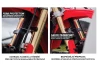 SEFIS MX front fork spacer for transporting motorcycles 253mm for a motorcycle