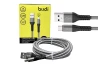 SEFIS Premium charging and data cable with USB-A and Micro-USB connectors silver 2m for the car