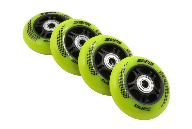 SEFIS replacement wheels for the stand fluo yellow for a motorcycle