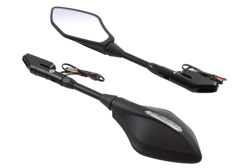 SEFIS Optic supersport mirrors with LED turn signals Yamaha for a motorcycle