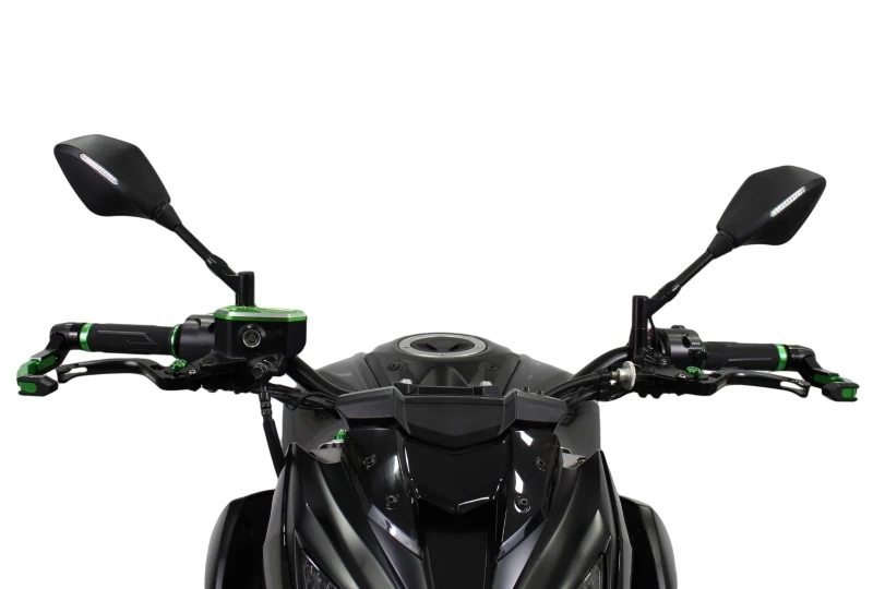 SEFIS Optic mirrors with LED turn signals Kawasaki for a motorcycle