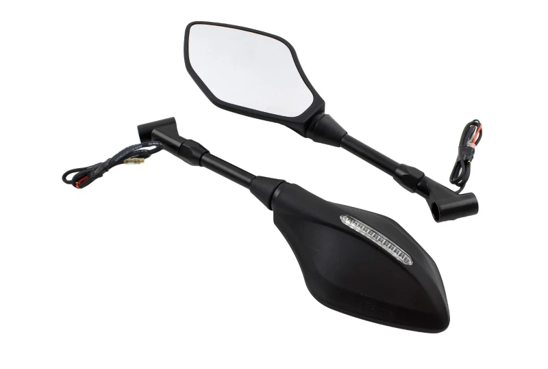 SEFIS Optic mirrors with LED turn signals Suzuki for a motorcycle