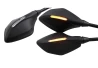 SEFIS Optic Mirrors with integrated turn signals Kawasaki Z750 / Z1000 for a motorcycle