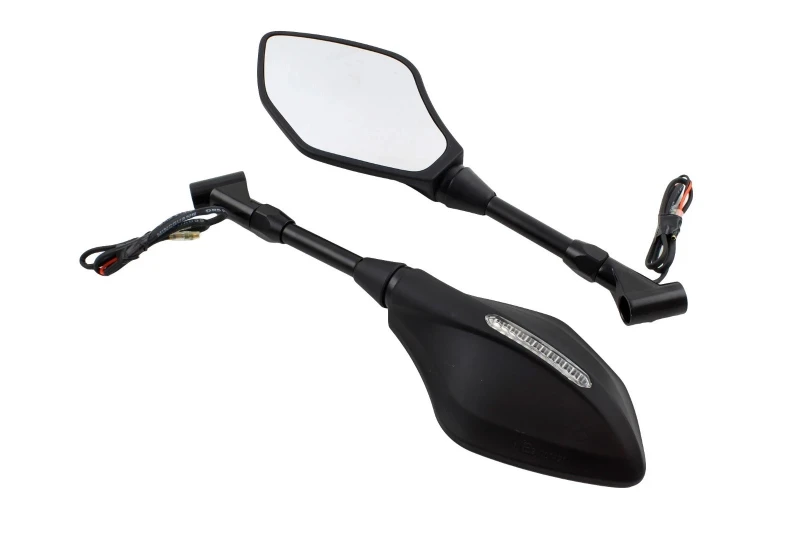 SEFIS Optic mirrors with LED turn signals Suzuki for a motorcycle