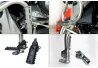 SEFIS additional footrests for frame 22-25mm black for a motorcycle