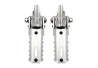 SEFIS additional footrests for frame 22-25mm silver for a motorcycle