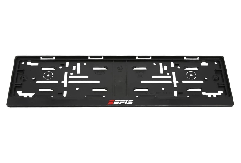 SEFIS plastic car license plate frame for a motorcycle