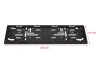 SEFIS plastic car license plate frame for a motorcycle