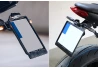 SEFIS plastic motorcycle license plate frame CZ for a motorcycle
