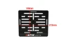 SEFIS plastic motorcycle license plate frame CZ for a motorcycle