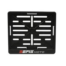 SEFIS plastic motorcycle license plate frame CZ
