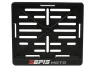 SEFIS plastic motorcycle license plate frame CZ for a motorcycle