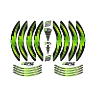 SEFIS PREMIUM ST 1 two-part stickers for wheels - green