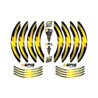 SEFIS PREMIUM ST 1 two-part stickers for wheels - yellow