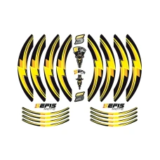 SEFIS PREMIUM ST 1 two-part stickers for wheels - yellow SEFIS PREMIUM ST 1 two-part stickers for wheels - yellow