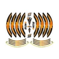 SEFIS PREMIUM ST 1 two-part stickers for wheels - orange