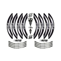 SEFIS PREMIUM ST 1 two-part stickers for wheels - grey