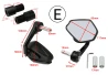 SEFIS RAW 1 mirrors Yamaha M16 for a motorcycle